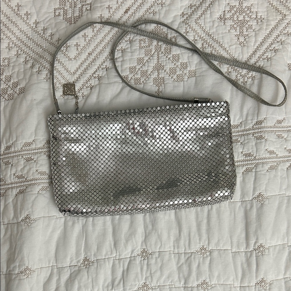 Whiting & Davis Silver Mesh Clutch